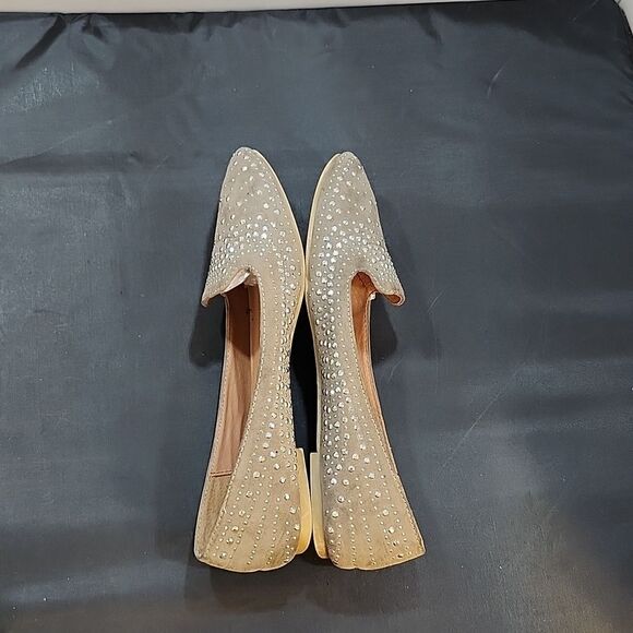 ALDO ROUND TOE SLIP ON BREATHABLE WOMEN COMFORT BALLET STUDDED FLATS - Picture 7 of 15